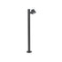GloboStar® GARDENIA 60507 Φωτιστικό Κήπου - Κολωνάκι Αρχιτεκτονικού Φωτισμού Εξωτερικού Χώρου LED 7W 700lm 60° AC220-240V Αδιάβροχο IP65 - Σώμα Αλουμινίου & Tempered Glass - Μ12 x Π18 x Υ90cm - Θερμό Λευκό 2700K - Γκρι Ανθρακί - Bridgelux Chip - 5 Year... - ledmania.gr