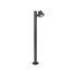 GloboStar® GARDENIA 60507 Φωτιστικό Κήπου - Κολωνάκι Αρχιτεκτονικού Φωτισμού Εξωτερικού Χώρου LED 7W 700lm 60° AC220-240V Αδιάβροχο IP65 - Σώμα Αλουμινίου & Tempered Glass - Μ12 x Π18 x Υ90cm - Θερμό Λευκό 2700K - Γκρι Ανθρακί - Bridgelux Chip - 5 Year... - ledmania.gr