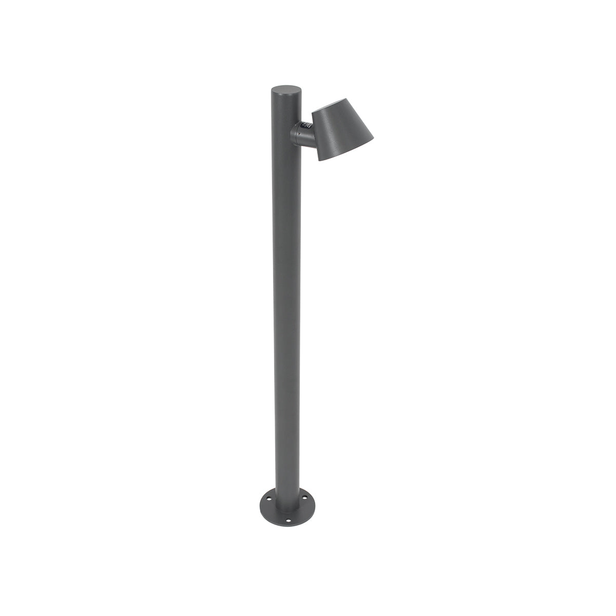 GloboStar® GARDENIA 60507 Φωτιστικό Κήπου - Κολωνάκι Αρχιτεκτονικού Φωτισμού Εξωτερικού Χώρου LED 7W 700lm 60° AC220-240V Αδιάβροχο IP65 - Σώμα Αλουμινίου & Tempered Glass - Μ12 x Π18 x Υ90cm - Θερμό Λευκό 2700K - Γκρι Ανθρακί - Bridgelux Chip - 5 Year... - ledmania.gr
