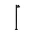 GloboStar® GARDENIA 60508 Φωτιστικό Κήπου - Κολωνάκι Αρχιτεκτονικού Φωτισμού Εξωτερικού Χώρου LED 7W 700lm 60° AC220-240V Αδιάβροχο IP65 - Σώμα Αλουμινίου & Tempered Glass - Μ12 x Π18 x Υ90cm - Θερμό Λευκό 2700K - Μαύρο - Bridgelux Chip - 5 Years Warranty - ledmania.gr