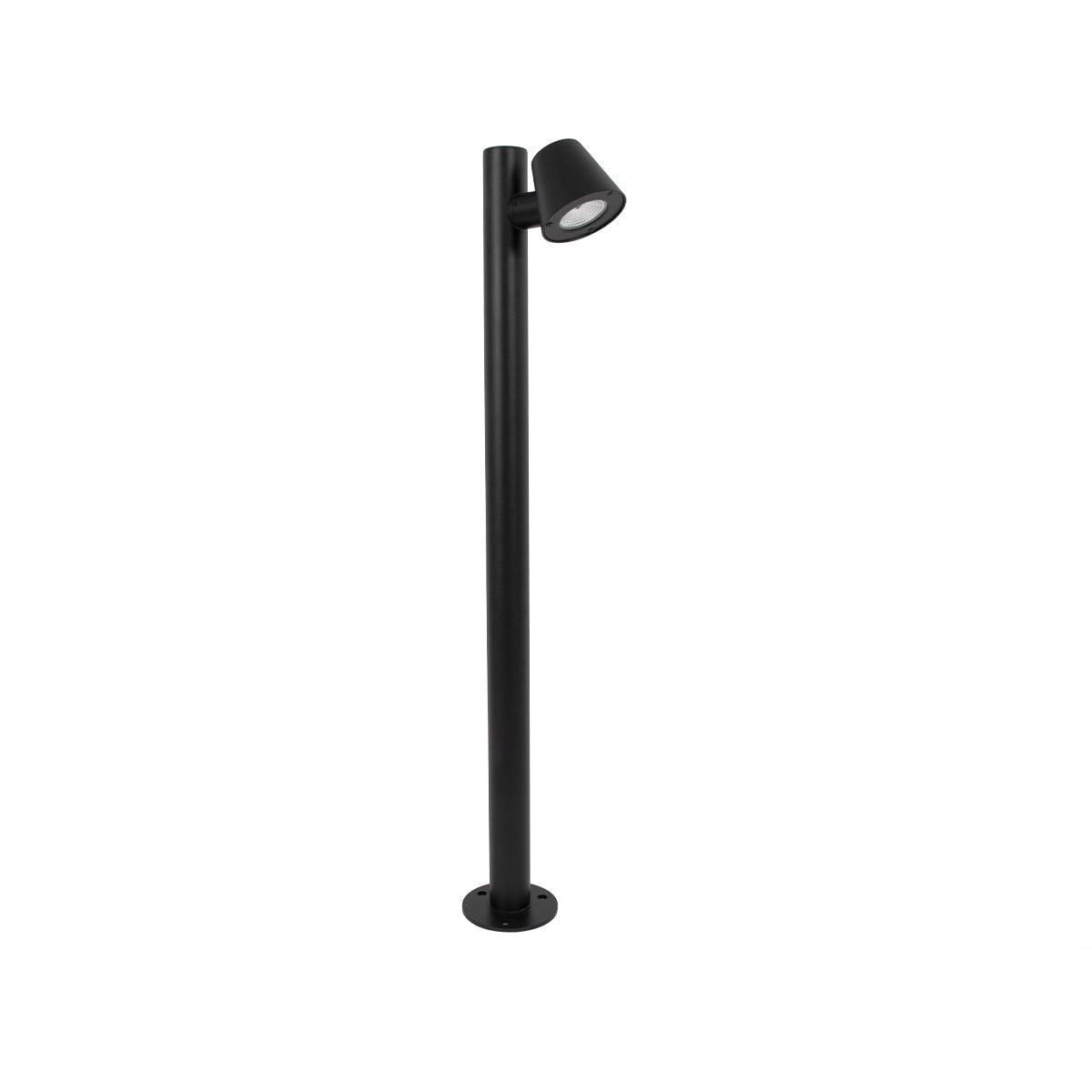 GloboStar® GARDENIA 60508 Φωτιστικό Κήπου - Κολωνάκι Αρχιτεκτονικού Φωτισμού Εξωτερικού Χώρου LED 7W 700lm 60° AC220-240V Αδιάβροχο IP65 - Σώμα Αλουμινίου & Tempered Glass - Μ12 x Π18 x Υ90cm - Θερμό Λευκό 2700K - Μαύρο - Bridgelux Chip - 5 Years Warranty - ledmania.gr