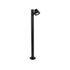 GloboStar® GARDENIA 60508 Φωτιστικό Κήπου - Κολωνάκι Αρχιτεκτονικού Φωτισμού Εξωτερικού Χώρου LED 7W 700lm 60° AC220-240V Αδιάβροχο IP65 - Σώμα Αλουμινίου & Tempered Glass - Μ12 x Π18 x Υ90cm - Θερμό Λευκό 2700K - Μαύρο - Bridgelux Chip - 5 Years Warranty - ledmania.gr