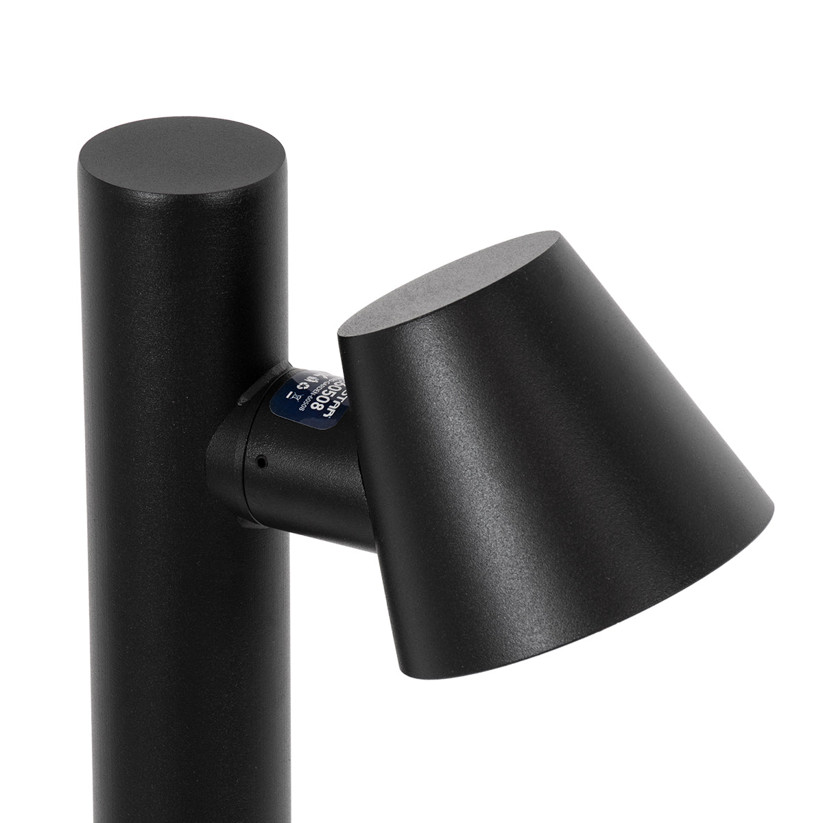 GloboStar® GARDENIA 60508 Φωτιστικό Κήπου - Κολωνάκι Αρχιτεκτονικού Φωτισμού Εξωτερικού Χώρου LED 7W 700lm 60° AC220-240V Αδιάβροχο IP65 - Σώμα Αλουμινίου & Tempered Glass - Μ12 x Π18 x Υ90cm - Θερμό Λευκό 2700K - Μαύρο - Bridgelux Chip - 5 Years Warranty - ledmania.gr