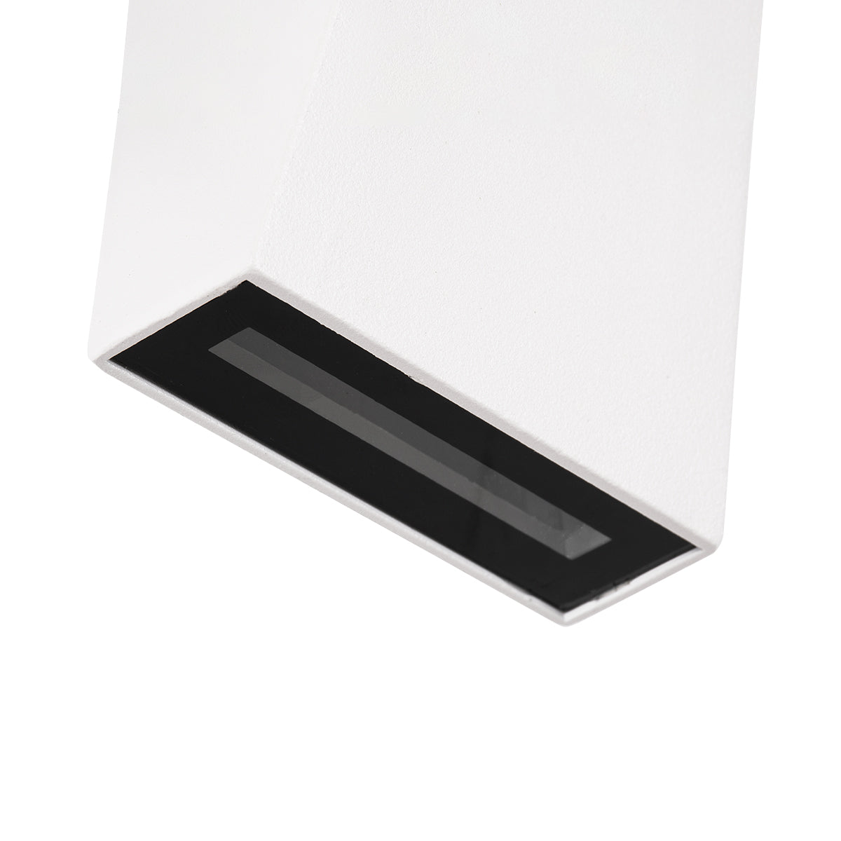 GloboStar® TRIANDE 60551 Φωτιστικό Τοίχου - Απλίκα Αρχιτεκτονικού Φωτισμού Εσωτερικού/Εξωτερικού Χώρου Up & Down LED 10W 1150lm 5° & 60° AC 220-240V Αδιάβροχο IP65 Μ8.5 x Π8.5 x Υ20cm - Θερμό Λευκό 2700K - Λευκό - Bridgelux Chip - 3 Χρόνια Εγγύηση - ledmania.gr