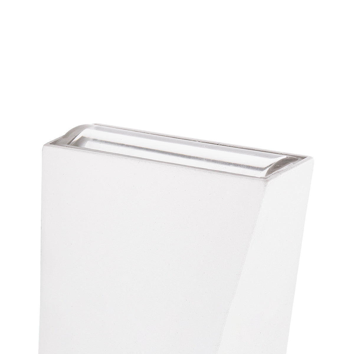 GloboStar® TRIANDE 60551 Φωτιστικό Τοίχου - Απλίκα Αρχιτεκτονικού Φωτισμού Εσωτερικού/Εξωτερικού Χώρου Up & Down LED 10W 1150lm 5° & 60° AC 220-240V Αδιάβροχο IP65 Μ8.5 x Π8.5 x Υ20cm - Θερμό Λευκό 2700K - Λευκό - Bridgelux Chip - 3 Χρόνια Εγγύηση - ledmania.gr