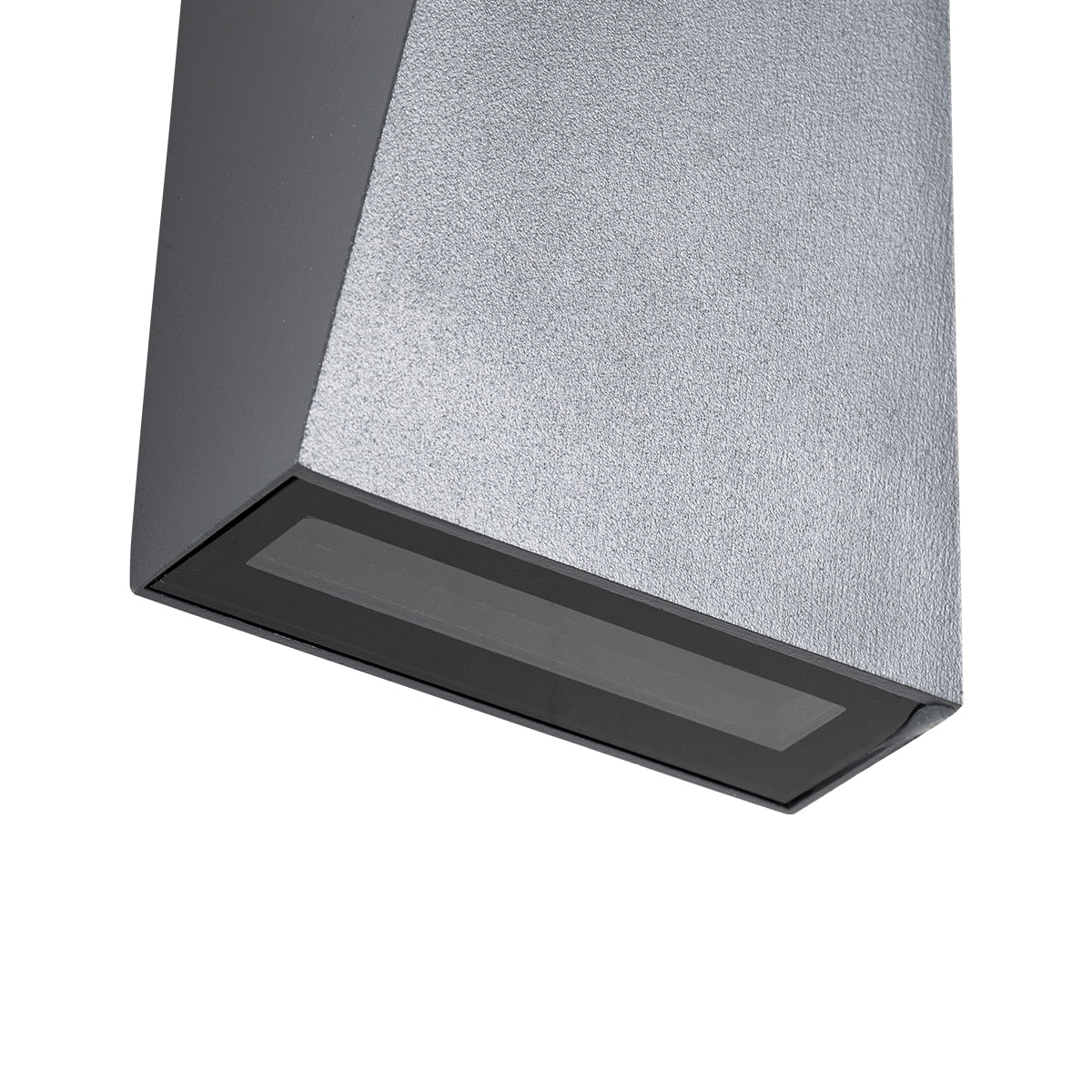 GloboStar® TRIANDE 60558 Φωτιστικό Τοίχου - Απλίκα Αρχιτεκτονικού Φωτισμού Εσωτερικού/Εξωτερικού Χώρου Up & Down LED 10W 1250lm 5° & 60° AC 220-240V Αδιάβροχο IP65 Μ8.5 x Π8.5 x Υ20cm - Ψυχρό Λευκό 6000K - Γκρι Ανθρακί - Bridgelux Chip - 3 Χρόνια Εγγύηση - ledmania.gr