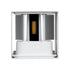 GloboStar® AXIS-S 60563 Φωτιστικό Τοίχου - Απλίκα Αρχιτεκτονικού Φωτισμού Εξωτερικού Χώρου Up & Down LED 10W 1200lm 10 έως 60° AC 220-240V Αδιάβροχο IP65 Μ10 x Π10 x Υ10cm - Φυσικό Λευκό 4500K - Λευκό - Bridgelux Chip - 3 Years Warranty - ledmania.gr