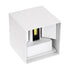 GloboStar® AXIS-S 60563 Φωτιστικό Τοίχου - Απλίκα Αρχιτεκτονικού Φωτισμού Εξωτερικού Χώρου Up & Down LED 10W 1200lm 10 έως 60° AC 220-240V Αδιάβροχο IP65 Μ10 x Π10 x Υ10cm - Φυσικό Λευκό 4500K - Λευκό - Bridgelux Chip - 3 Years Warranty - ledmania.gr