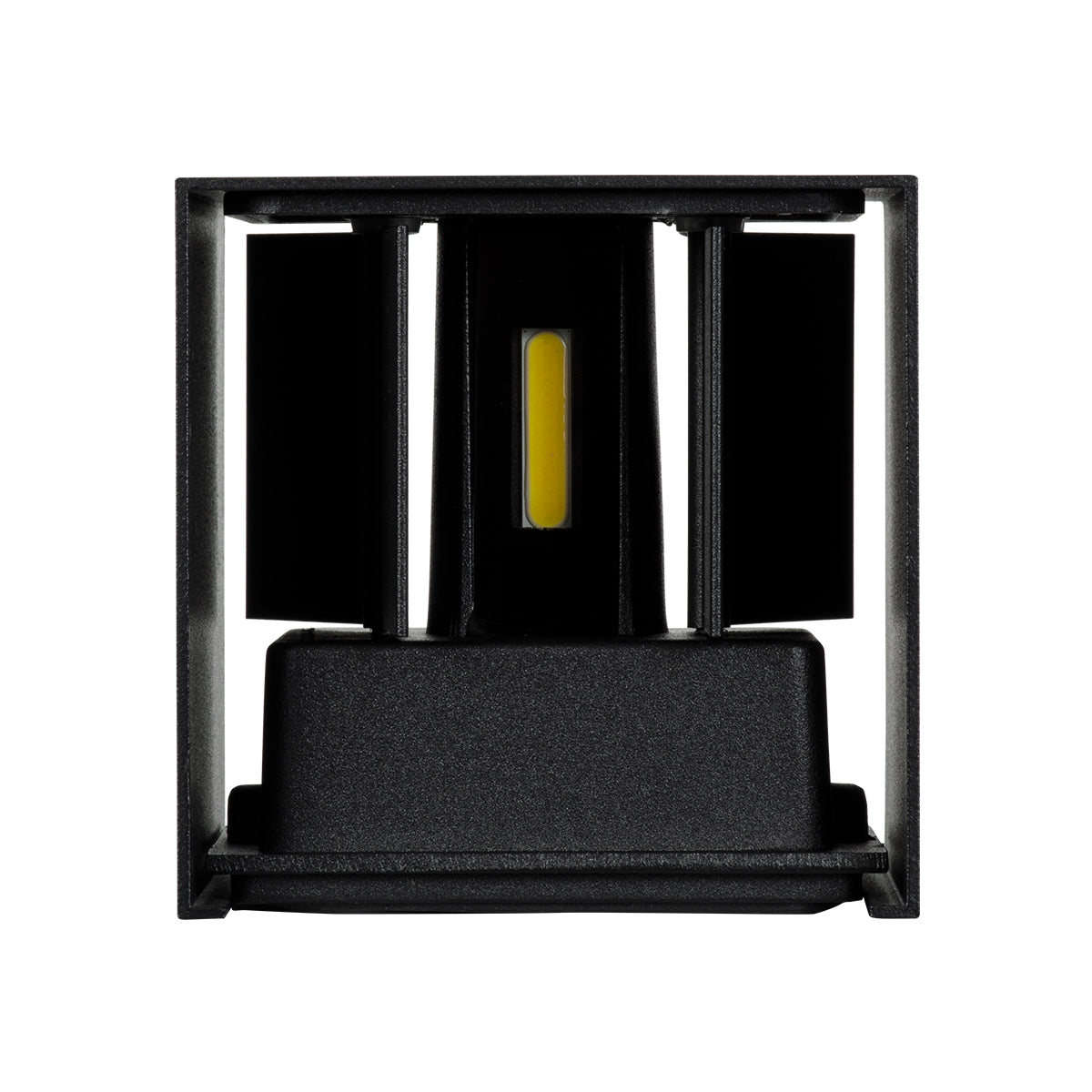 GloboStar® AXIS-S 60568 Φωτιστικό Τοίχου - Απλίκα Αρχιτεκτονικού Φωτισμού Εσωτερικού/Εξωτερικού Χώρου Up & Down LED 10W 1250lm 10 έως 60° AC 220-240V Αδιάβροχο IP65 Μ10 x Π10 x Υ10cm - Ψυχρό Λευκό 6000K - Μαύρο - Bridgelux Chip - 3 Χρόνια Εγγύηση - ledmania.gr