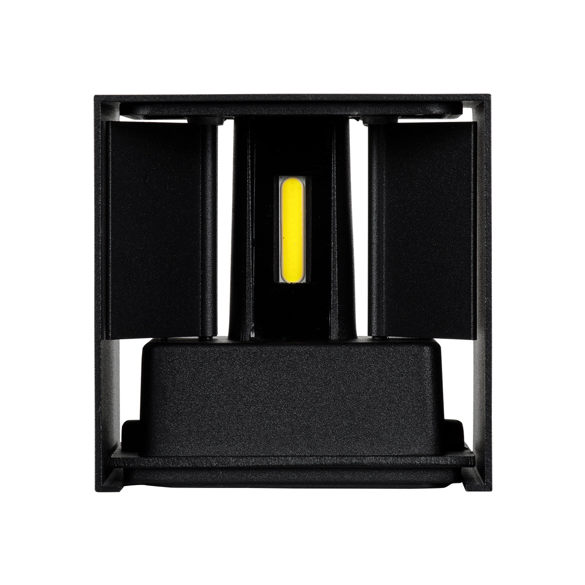 GloboStar® AXIS-S 60568 Φωτιστικό Τοίχου - Απλίκα Αρχιτεκτονικού Φωτισμού Εσωτερικού/Εξωτερικού Χώρου Up & Down LED 10W 1250lm 10 έως 60° AC 220-240V Αδιάβροχο IP65 Μ10 x Π10 x Υ10cm - Ψυχρό Λευκό 6000K - Μαύρο - Bridgelux Chip - 3 Χρόνια Εγγύηση - ledmania.gr