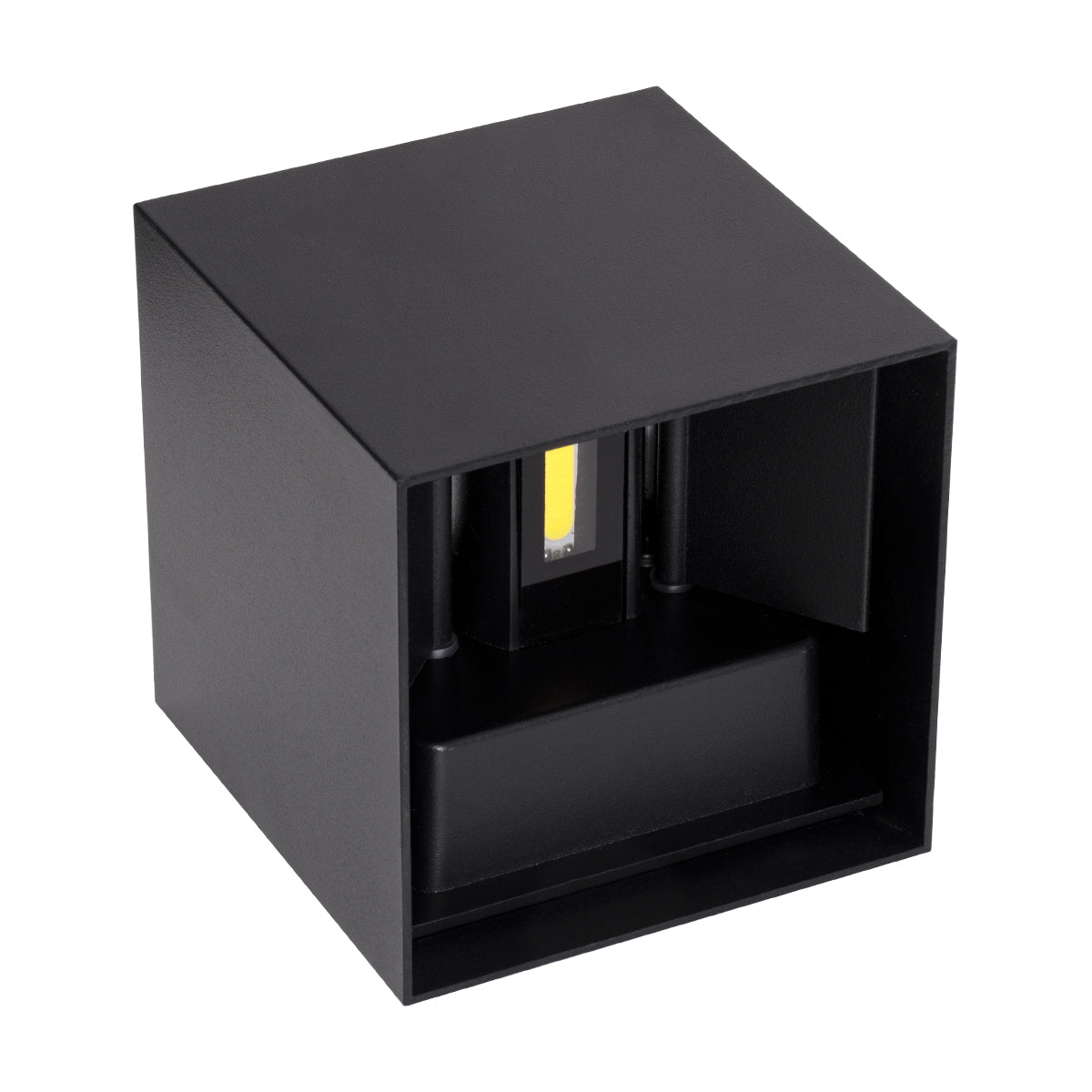 GloboStar® AXIS-S 60568 Φωτιστικό Τοίχου - Απλίκα Αρχιτεκτονικού Φωτισμού Εσωτερικού/Εξωτερικού Χώρου Up & Down LED 10W 1250lm 10 έως 60° AC 220-240V Αδιάβροχο IP65 Μ10 x Π10 x Υ10cm - Ψυχρό Λευκό 6000K - Μαύρο - Bridgelux Chip - 3 Χρόνια Εγγύηση - ledmania.gr