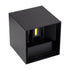 GloboStar® AXIS-S 60568 Φωτιστικό Τοίχου - Απλίκα Αρχιτεκτονικού Φωτισμού Εσωτερικού/Εξωτερικού Χώρου Up & Down LED 10W 1250lm 10 έως 60° AC 220-240V Αδιάβροχο IP65 Μ10 x Π10 x Υ10cm - Ψυχρό Λευκό 6000K - Μαύρο - Bridgelux Chip - 3 Χρόνια Εγγύηση - ledmania.gr