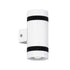 GloboStar® CANNONAL 60575 Φωτιστικό Τοίχου - Απλίκα Αρχιτεκτονικού Φωτισμού Εσωτερικού Χώρου Up & Down LED 10W 1150lm 30° AC 220-240V IP20 Μ5 x Π6.5 x Υ11cm - Θερμό Λευκό 2700K - Λευκό με Μαύρο - Bridgelux Chip - 3 Χρόνια Εγγύηση - ledmania.gr