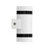 GloboStar® CANNONAL 60575 Φωτιστικό Τοίχου - Απλίκα Αρχιτεκτονικού Φωτισμού Εσωτερικού Χώρου Up & Down LED 10W 1150lm 30° AC 220-240V IP20 Μ5 x Π6.5 x Υ11cm - Θερμό Λευκό 2700K - Λευκό με Μαύρο - Bridgelux Chip - 3 Χρόνια Εγγύηση - ledmania.gr