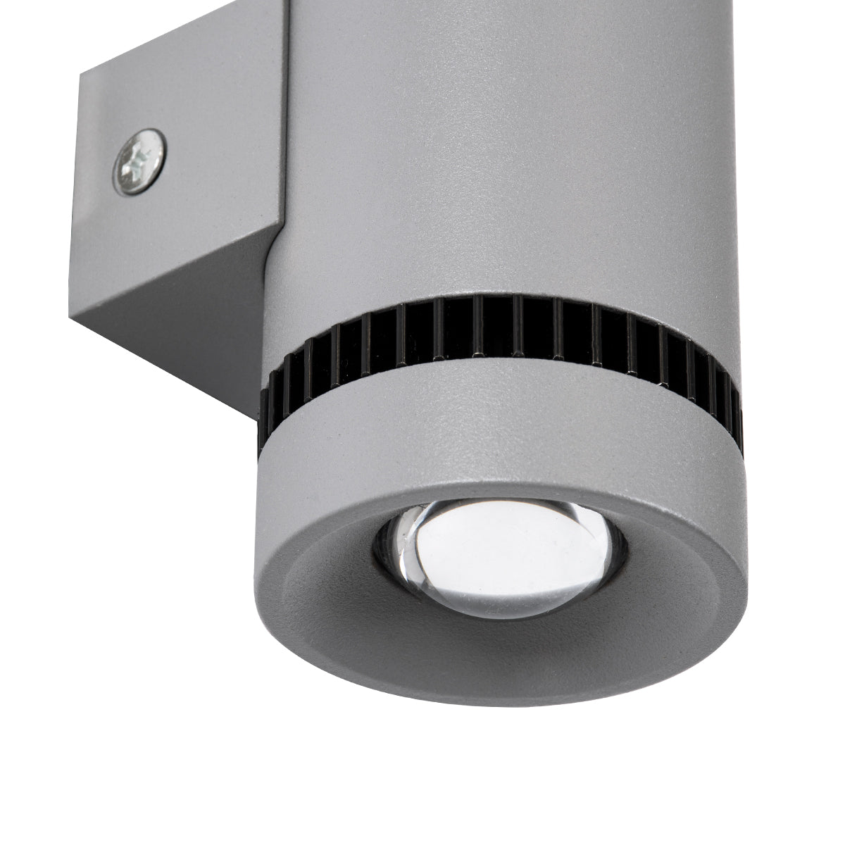 GloboStar® CANNONAL 60576 Φωτιστικό Τοίχου - Απλίκα Αρχιτεκτονικού Φωτισμού Εσωτερικού Χώρου Up & Down LED 10W 1150lm 30° AC 220-240V IP20 Μ5 x Π6.5 x Υ11cm - Θερμό Λευκό 2700K - Γκρι Ανθρακί με Μαύρο - Bridgelux Chip - 3 Χρόνια Εγγύηση - ledmania.gr