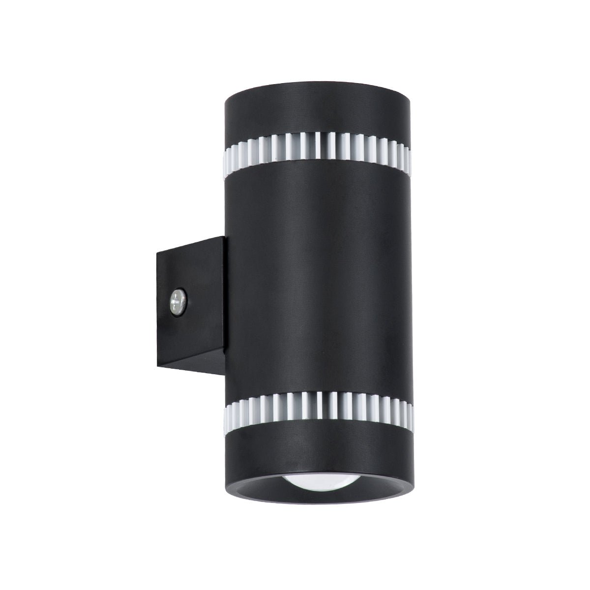 GloboStar® CANNONAL 60577 Φωτιστικό Τοίχου - Απλίκα Αρχιτεκτονικού Φωτισμού Εσωτερικού Χώρου Up & Down LED 10W 1150lm 30° AC 220-240V IP20 Μ5 x Π6.5 x Υ11cm - Θερμό Λευκό 2700K - Μαύρο με Λευκό - Bridgelux Chip - 3 Χρόνια Εγγύηση - ledmania.gr