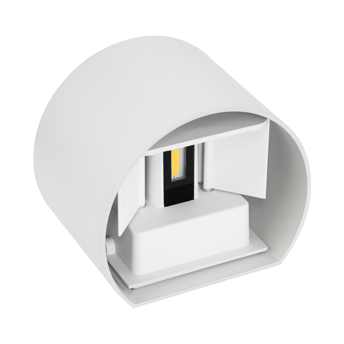 GloboStar® AXIS-R 60635 Φωτιστικό Τοίχου - Απλίκα Αρχιτεκτονικού Φωτισμού Εσωτερικού/Εξωτερικού Χώρου Up & Down LED 10W 1150lm 10 έως 60° AC 220-240V Αδιάβροχο IP65 Μ10 x Π10 x Υ10cm - Θερμό Λευκό 2700K - Λευκό - Bridgelux Chip - 3 Years Warranty - ledmania.gr