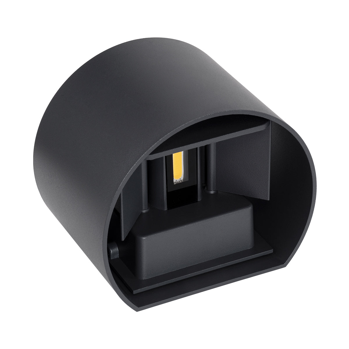 GloboStar® AXIS-R 60636 Φωτιστικό Τοίχου - Απλίκα Αρχιτεκτονικού Φωτισμού Εσωτερικού/Εξωτερικού Χώρου Up & Down LED 10W 1150lm 10 έως 60° AC 220-240V Αδιάβροχο IP65 Μ10 x Π10 x Υ10cm - Θερμό Λευκό 2700K - Γκρι Ανθρακί- Bridgelux Chip - 3 Years Warranty - ledmania.gr