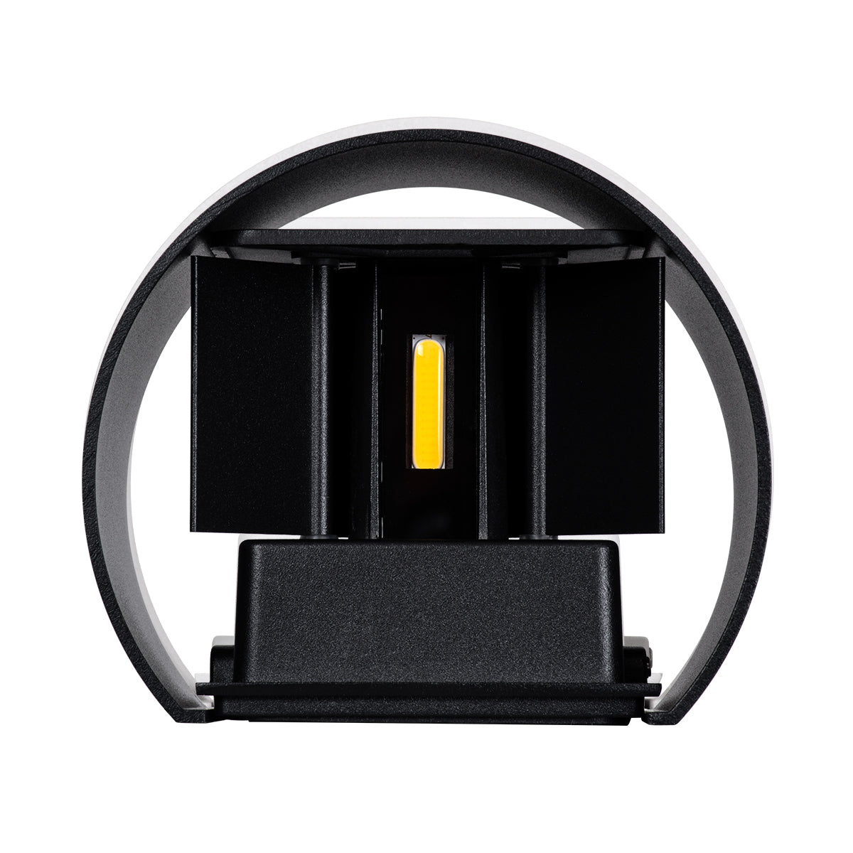 GloboStar® AXIS-R 60640 Φωτιστικό Τοίχου - Απλίκα Αρχιτεκτονικού Φωτισμού Εσωτερικού/Εξωτερικού Χώρου Up & Down LED 10W 1200lm 10 έως 60° AC 220-240V Αδιάβροχο IP65 Μ10 x Π10 x Υ10cm - Φυσικό Λευκό 4500K - Μαύρο - Bridgelux Chip - 3 Years Warranty - ledmania.gr