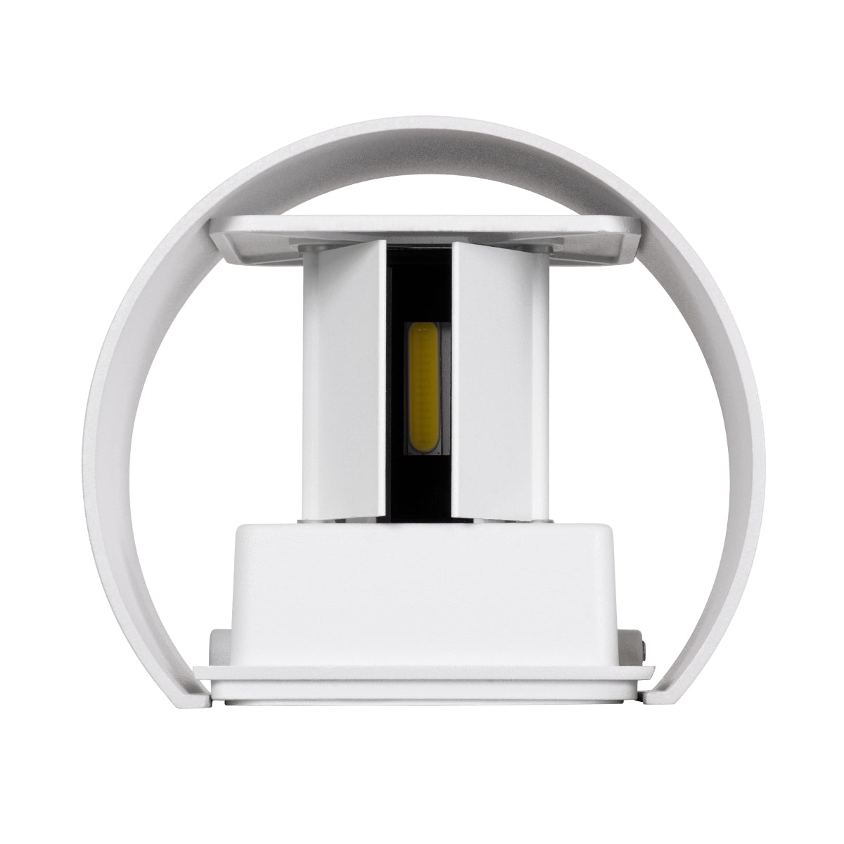 GloboStar® AXIS-R 60641 Φωτιστικό Τοίχου - Απλίκα Αρχιτεκτονικού Φωτισμού Εσωτερικού/Εξωτερικού Χώρου Up & Down LED 10W 1250lm 10 έως 60° AC 220-240V Αδιάβροχο IP65 Μ10 x Π10 x Υ10cm - Ψυχρό Λευκό 6000K - Λευκό - Bridgelux Chip - 3 Years Warranty - ledmania.gr