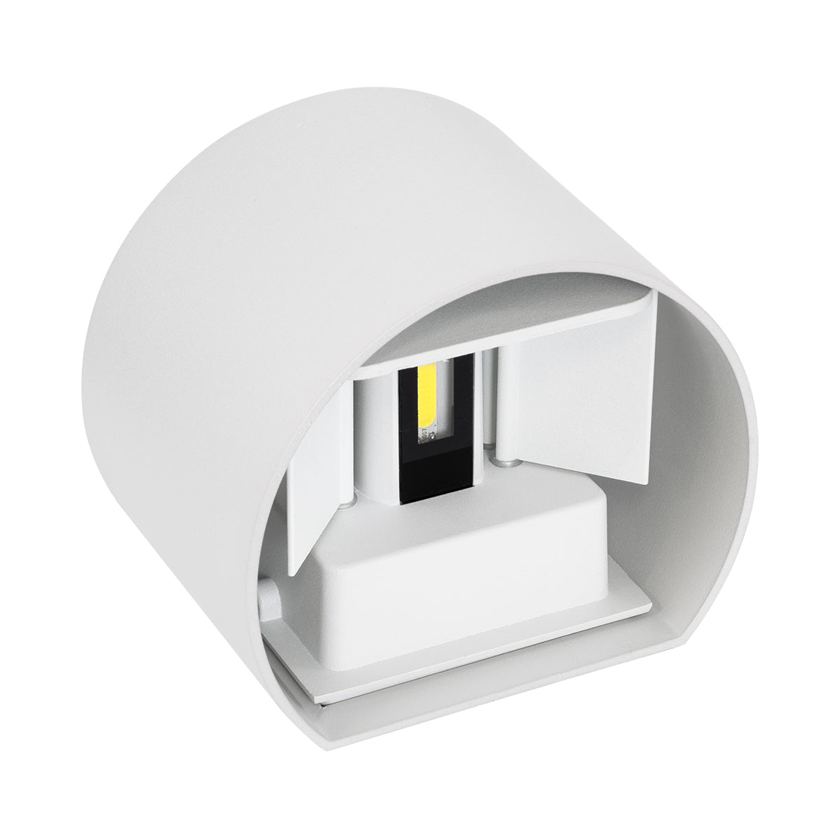 GloboStar® AXIS-R 60641 Φωτιστικό Τοίχου - Απλίκα Αρχιτεκτονικού Φωτισμού Εσωτερικού/Εξωτερικού Χώρου Up & Down LED 10W 1250lm 10 έως 60° AC 220-240V Αδιάβροχο IP65 Μ10 x Π10 x Υ10cm - Ψυχρό Λευκό 6000K - Λευκό - Bridgelux Chip - 3 Years Warranty - ledmania.gr