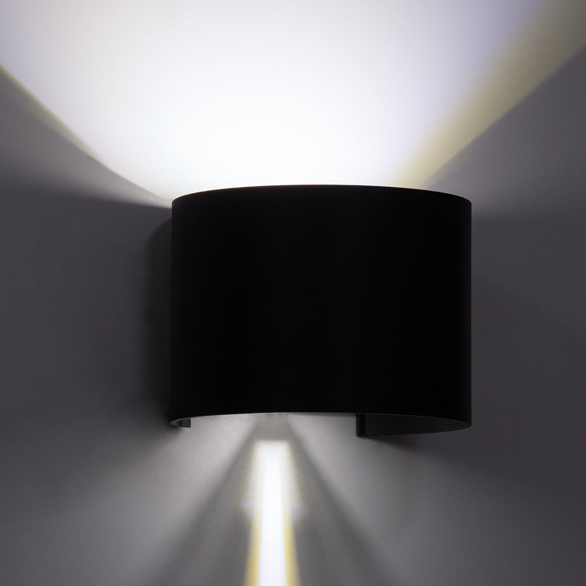 GloboStar® AXIS-R 60642 Φωτιστικό Τοίχου - Απλίκα Αρχιτεκτονικού Φωτισμού Εσωτερικού/Εξωτερικού Χώρου Up & Down LED 10W 1250lm 10 έως 60° AC 220-240V Αδιάβροχο IP65 Μ10 x Π10 x Υ10cm - Ψυχρό Λευκό 6000K - Γκρι Ανθρακί- Bridgelux Chip - 3 Years Warranty - ledmania.gr