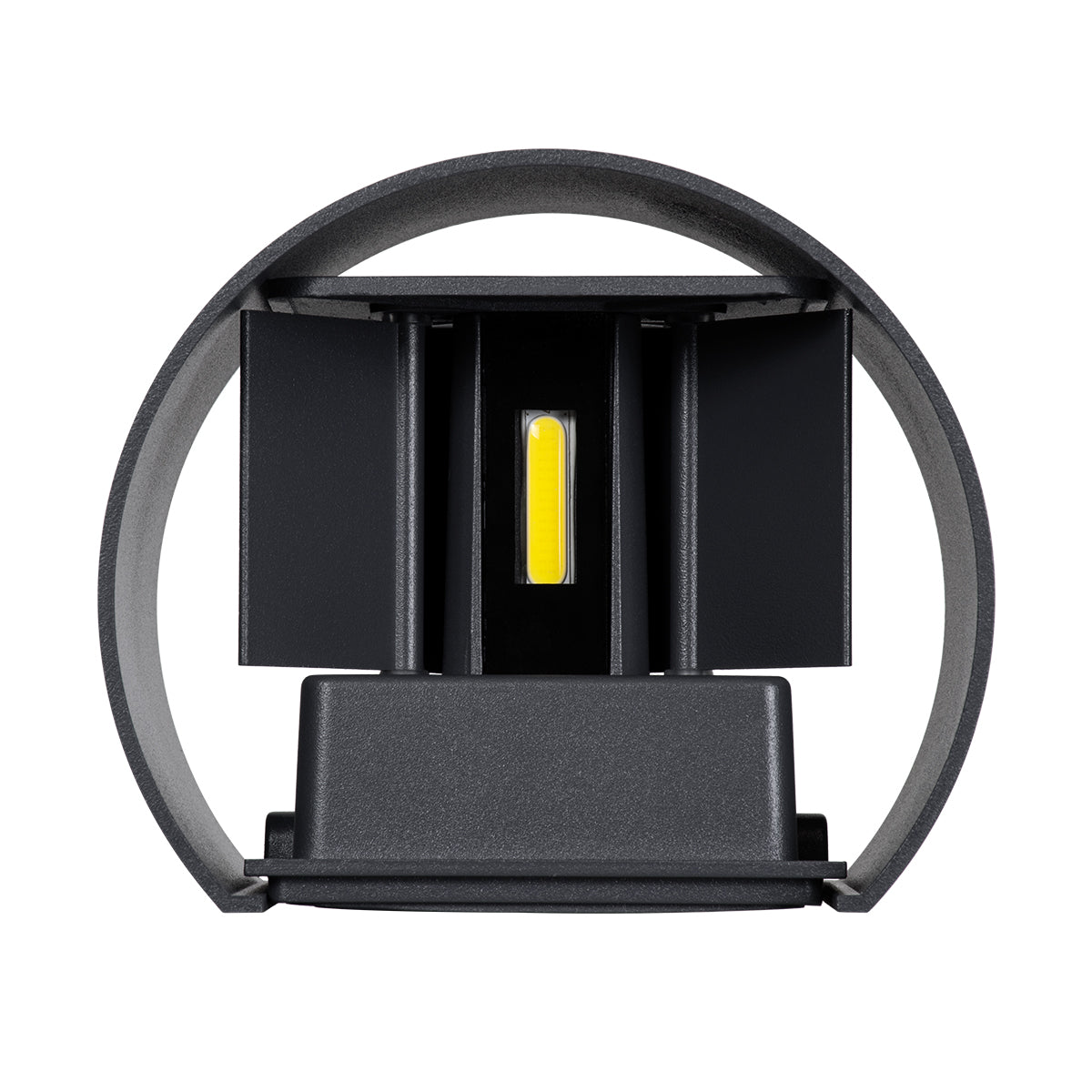 GloboStar® AXIS-R 60642 Φωτιστικό Τοίχου - Απλίκα Αρχιτεκτονικού Φωτισμού Εσωτερικού/Εξωτερικού Χώρου Up & Down LED 10W 1250lm 10 έως 60° AC 220-240V Αδιάβροχο IP65 Μ10 x Π10 x Υ10cm - Ψυχρό Λευκό 6000K - Γκρι Ανθρακί- Bridgelux Chip - 3 Years Warranty - ledmania.gr