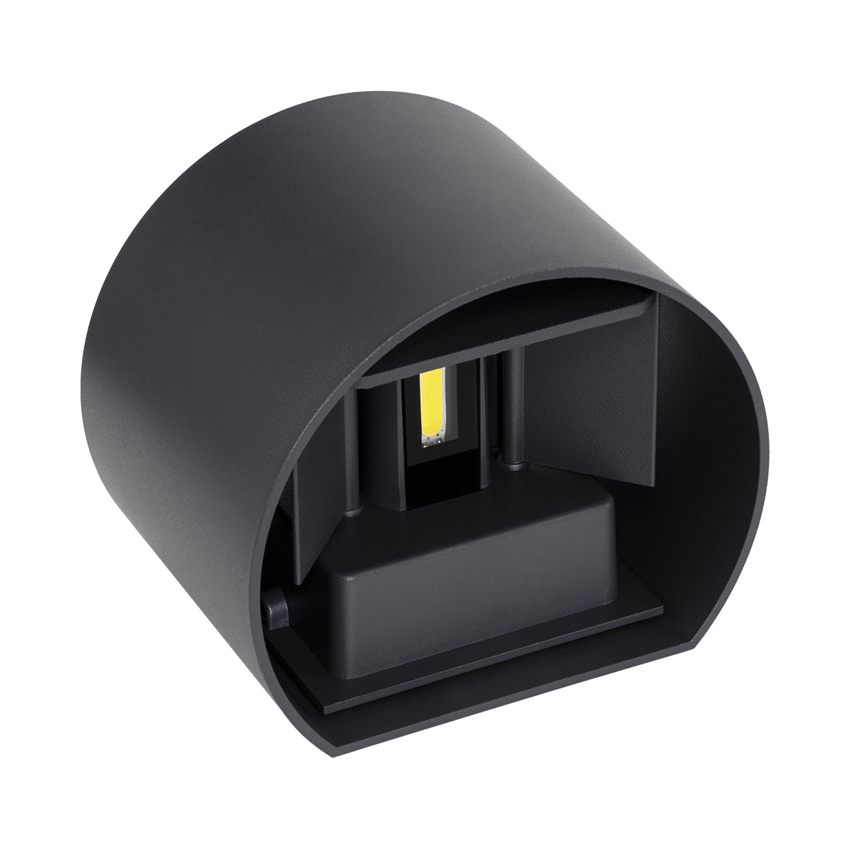 GloboStar® AXIS-R 60642 Φωτιστικό Τοίχου - Απλίκα Αρχιτεκτονικού Φωτισμού Εσωτερικού/Εξωτερικού Χώρου Up & Down LED 10W 1250lm 10 έως 60° AC 220-240V Αδιάβροχο IP65 Μ10 x Π10 x Υ10cm - Ψυχρό Λευκό 6000K - Γκρι Ανθρακί- Bridgelux Chip - 3 Years Warranty - ledmania.gr