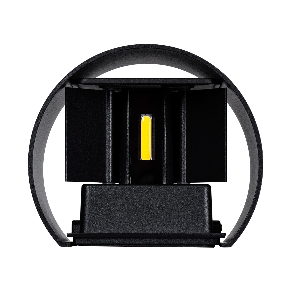 GloboStar® AXIS-R 60643 Φωτιστικό Τοίχου - Απλίκα Αρχιτεκτονικού Φωτισμού Εσωτερικού/Εξωτερικού Χώρου Up & Down LED 10W 1250lm 10 έως 60° AC 220-240V Αδιάβροχο IP65 Μ10 x Π10 x Υ10cm - Ψυχρό Λευκό 6000K - Μαύρο - Bridgelux Chip - 3 Years Warranty - ledmania.gr