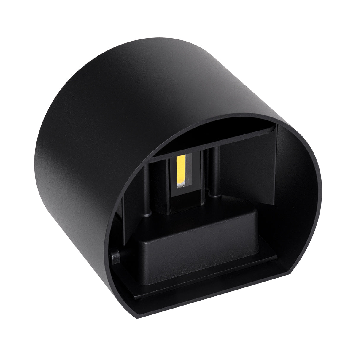 GloboStar® AXIS-R 60643 Φωτιστικό Τοίχου - Απλίκα Αρχιτεκτονικού Φωτισμού Εσωτερικού/Εξωτερικού Χώρου Up & Down LED 10W 1250lm 10 έως 60° AC 220-240V Αδιάβροχο IP65 Μ10 x Π10 x Υ10cm - Ψυχρό Λευκό 6000K - Μαύρο - Bridgelux Chip - 3 Years Warranty - ledmania.gr