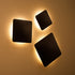 GloboStar® HELIO-S 60662 Φωτιστικό Τοίχου - Απλίκα Αρχιτεκτονικού Φωτισμού Εξωτερικού Χώρου LED 7W 805lm 120° x 360° AC 220-240V Αδιάβροχο IP65 Μ16 x Π5 x Υ16cm - Θερμό Λευκό 2700K - Μαύρο - Τετράγωνο - Bridgelux Chip - ledmania.gr