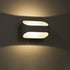 GloboStar® EDEN 60665 Φωτιστικό Τοίχου - Απλίκα Αρχιτεκτονικού Φωτισμού Εσωτερικού Χώρου Up & Down LED 10W 1000lm 60° AC 220-240V IP20 Μ16 x Π10.5 x Υ9cm - Φυσικό Λευκό 4500K - Λευκό - Bridgelux Chip - ledmania.gr