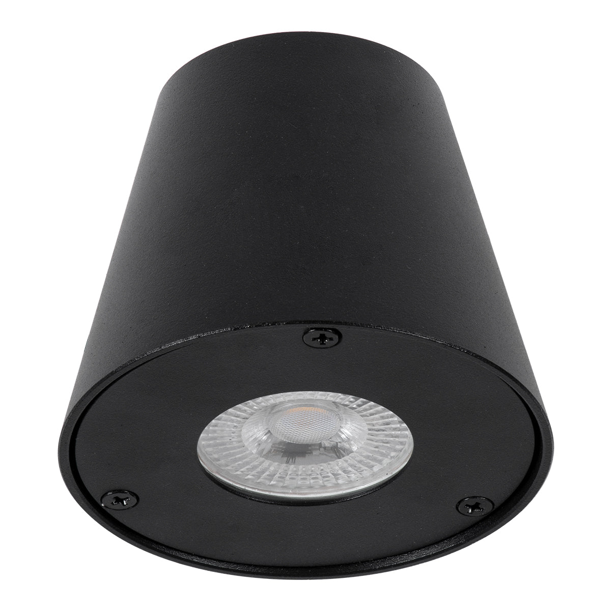 GloboStar® GARDENIA 60795 Φωτιστικό Τοίχου - Απλίκα Αρχιτεκτονικού Φωτισμού Εσωτερικού/Εξωτερικού Χώρου Up or Down Μονόφωτο 1 x GU10 AC220-240V Αδιάβροχο IP65 - Σώμα Αλουμινίου & Tempered Glass - Μ9.5 x Π13 x Υ7.7cm - Μαύρο - 5 Years Warranty - ledmania.gr