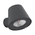 GloboStar® GARDENIA 60798 Φωτιστικό Τοίχου - Απλίκα Αρχιτεκτονικού Φωτισμού Εσωτερικού/Εξωτερικού Χώρου Up or Down LED 7W 700lm 60° AC220-240V Αδιάβροχο IP65 - Σώμα Αλουμινίου & Tempered Glass - Μ9.5 x Π13 x Υ7.7cm - Θερμό Λευκό 2700K - Γκρι Ανθρακί - ... - ledmania.gr