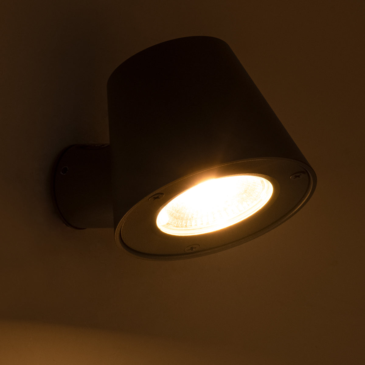 GloboStar® GARDENIA 60798 Φωτιστικό Τοίχου - Απλίκα Αρχιτεκτονικού Φωτισμού Εσωτερικού/Εξωτερικού Χώρου Up or Down LED 7W 700lm 60° AC220-240V Αδιάβροχο IP65 - Σώμα Αλουμινίου & Tempered Glass - Μ9.5 x Π13 x Υ7.7cm - Θερμό Λευκό 2700K - Γκρι Ανθρακί - ... - ledmania.gr