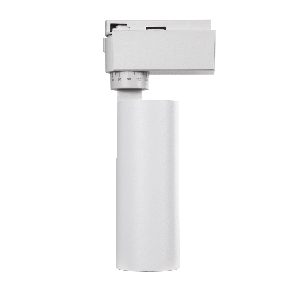 GloboStar® LUGANO 60801 Μονοφασικό Φωτιστικό Σποτ Ράγας LED 10W 1250lm 36° Acrylic HQ LENS AC 220-240V IP20 Φ4.5 x Υ19cm Φυσικό Λευκό 4500K - EUROTRACK® System 1L+1N - Λευκό - Bridgelux Chip - TÜV Certified Driver - 5 Χρόνια Εγγύηση - ledmania.gr