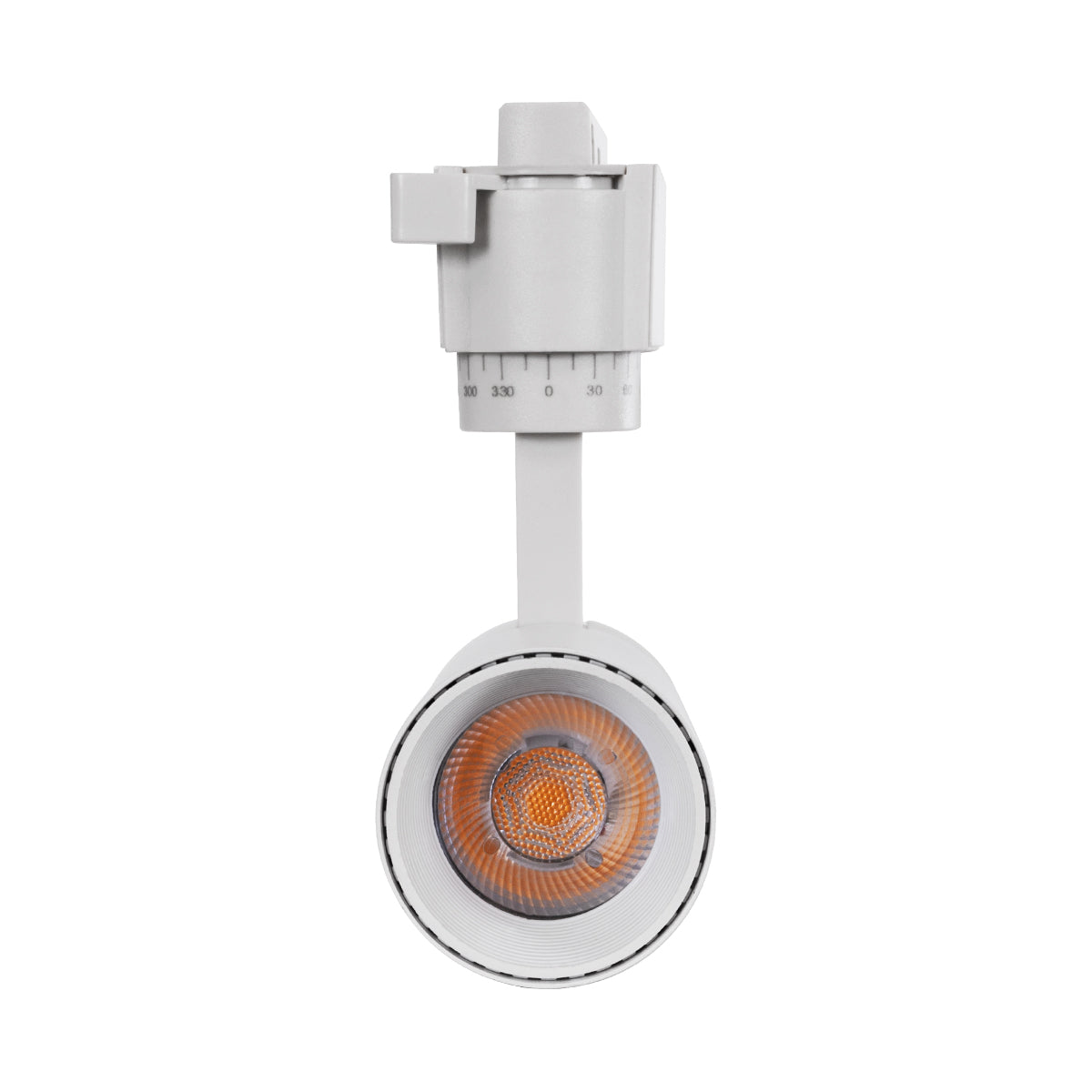 GloboStar® LUGANO 60802 Μονοφασικό Φωτιστικό Σποτ Ράγας LED 10W 1200lm 36° Acrylic HQ LENS AC 220-240V IP20 Φ4.5 x Υ19cm Θερμό Λευκό 2700K - EUROTRACK® System 1L+1N - Λευκό - Bridgelux Chip - TÜV Certified Driver - 5 Χρόνια Εγγύηση - ledmania.gr