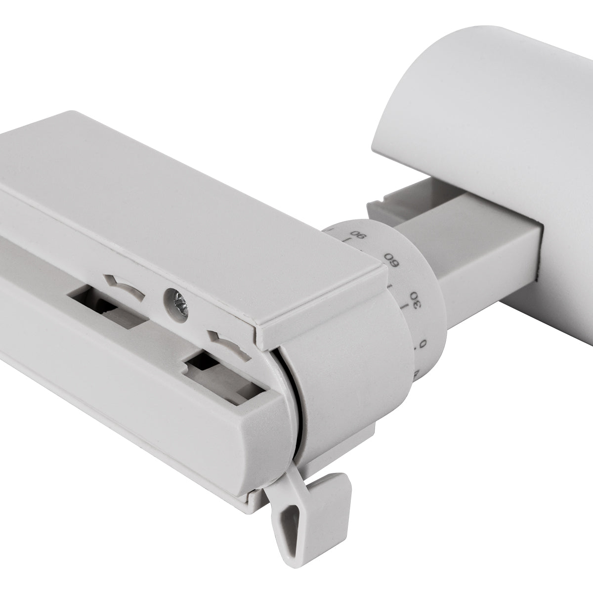 GloboStar® LUGANO 60802 Μονοφασικό Φωτιστικό Σποτ Ράγας LED 10W 1200lm 36° Acrylic HQ LENS AC 220-240V IP20 Φ4.5 x Υ19cm Θερμό Λευκό 2700K - EUROTRACK® System 1L+1N - Λευκό - Bridgelux Chip - TÜV Certified Driver - 5 Χρόνια Εγγύηση - ledmania.gr
