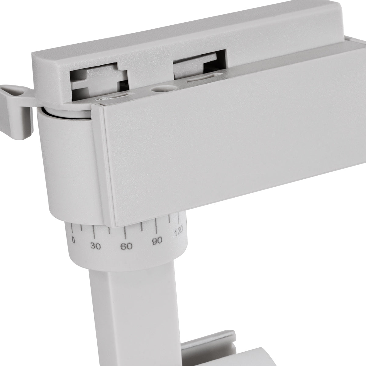 GloboStar® LUGANO 60802 Μονοφασικό Φωτιστικό Σποτ Ράγας LED 10W 1200lm 36° Acrylic HQ LENS AC 220-240V IP20 Φ4.5 x Υ19cm Θερμό Λευκό 2700K - EUROTRACK® System 1L+1N - Λευκό - Bridgelux Chip - TÜV Certified Driver - 5 Χρόνια Εγγύηση - ledmania.gr