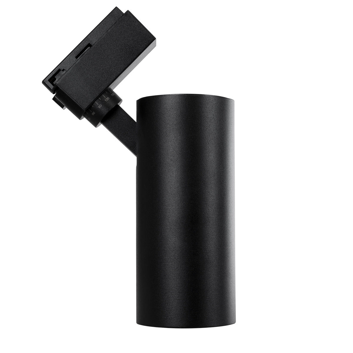 GloboStar® LUGANO 60815 Μονοφασικό Φωτιστικό Σποτ Ράγας LED 30W 3900lm 36° Acrylic HQ LENS AC 220-240V IP20 Φ7.5 x Υ22.7cm Ψυχρό Λευκό 6000K - EUROTRACK® System 1L+1N - Μαύρο - Bridgelux Chip - TÜV Certified Driver - 5 Χρόνια Εγγύηση - ledmania.gr