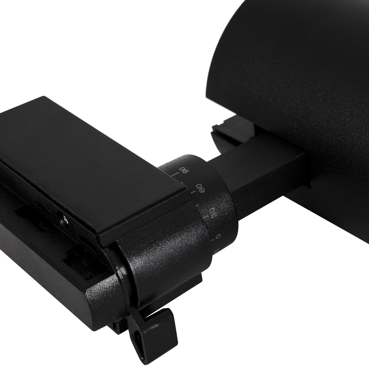 GloboStar® LUGANO 60815 Μονοφασικό Φωτιστικό Σποτ Ράγας LED 30W 3900lm 36° Acrylic HQ LENS AC 220-240V IP20 Φ7.5 x Υ22.7cm Ψυχρό Λευκό 6000K - EUROTRACK® System 1L+1N - Μαύρο - Bridgelux Chip - TÜV Certified Driver - 5 Χρόνια Εγγύηση - ledmania.gr
