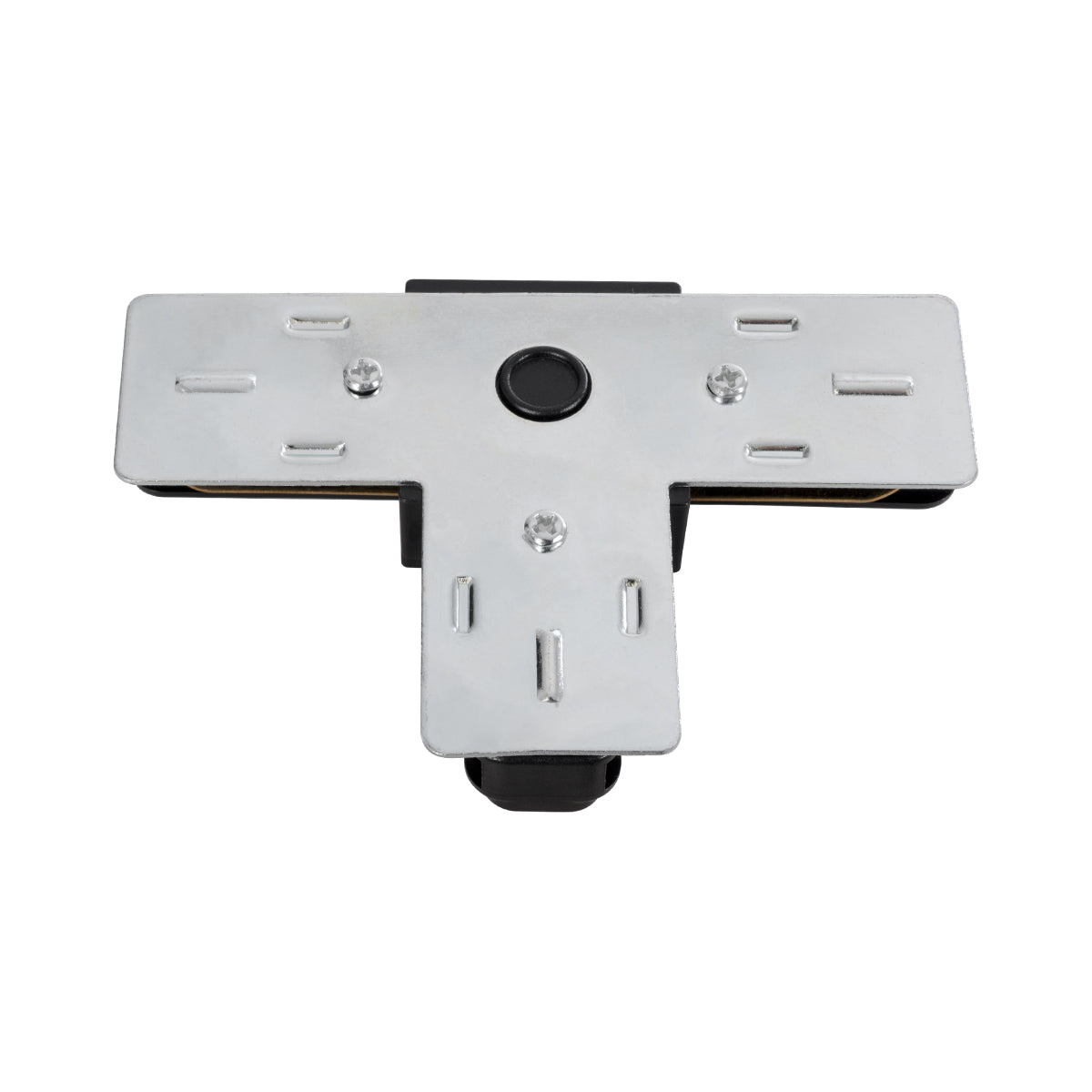 GloboStar® 2L-EUROTRACK 60907 Αντάπτορας Τ(Ταφ) - Μονοφασικός 2 Καλωδίων για όλες τις Ράγες EUROTRACK AC 220-240V IP20 Μ10.7 x Π7 x Υ1.5cm - EUROTRACK® System 1L+1N - Θερμοπλαστικό - Μαύρο - 5 Χρόνια Εγγύηση - ledmania.gr