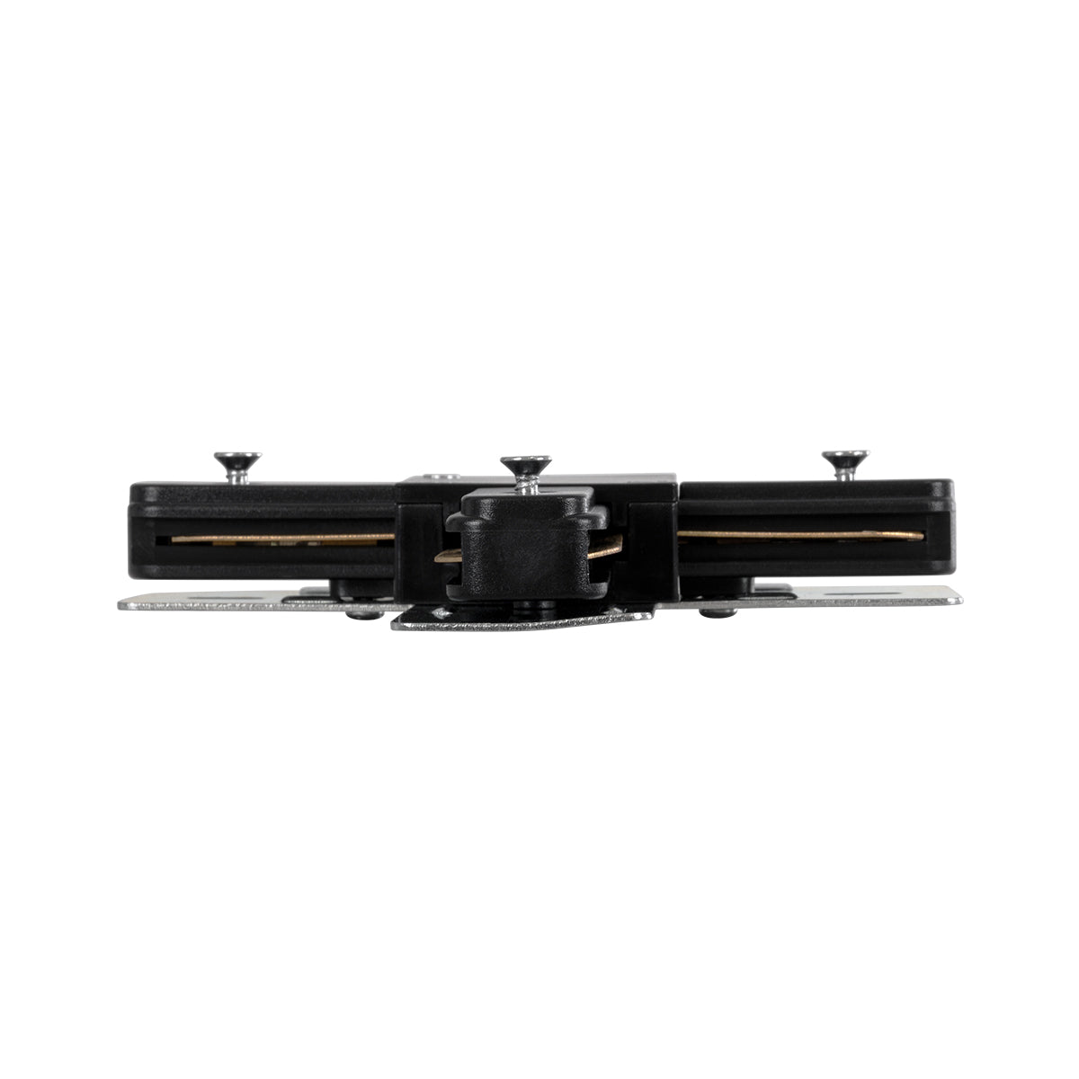 GloboStar® 2L-EUROTRACK 60909 Αντάπτορας +(Σταυρός) - Μονοφασικός 2 Καλωδίων για όλες τις Ράγες EUROTRACK AC 220-240V IP20 Μ10.7 x Π10.7 x Υ1.5cm - EUROTRACK® System 1L+1N - Θερμοπλαστικό - Μαύρο - 5 Χρόνια Εγγύηση - ledmania.gr