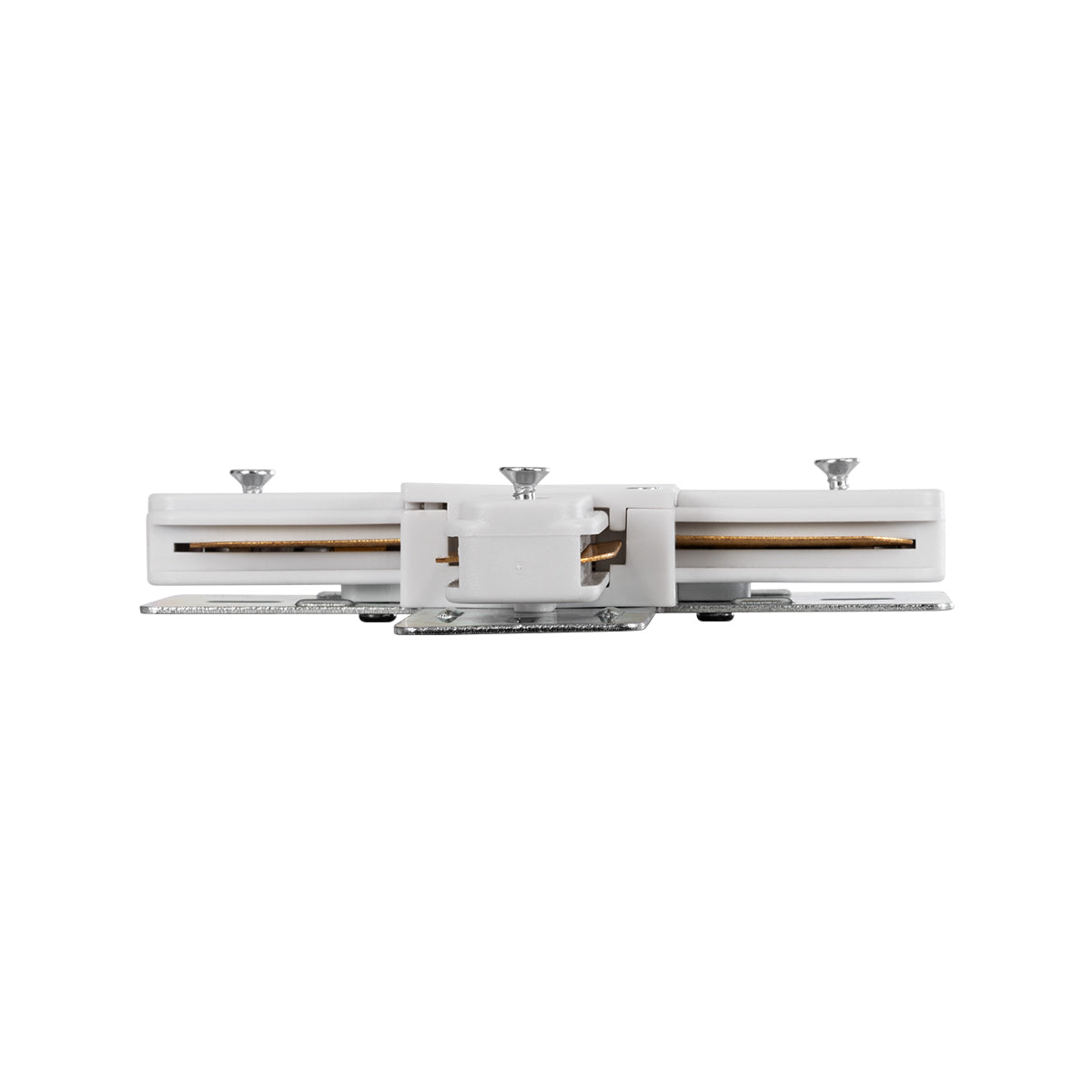 GloboStar® 2L-EUROTRACK 60910 Αντάπτορας +(Σταυρός) - Μονοφασικός 2 Καλωδίων για όλες τις Ράγες EUROTRACK AC 220-240V IP20 Μ10.7 x Π10.7 x Υ1.5cm - EUROTRACK® System 1L+1N - Θερμοπλαστικό - Λευκό - 5 Χρόνια Εγγύηση - ledmania.gr