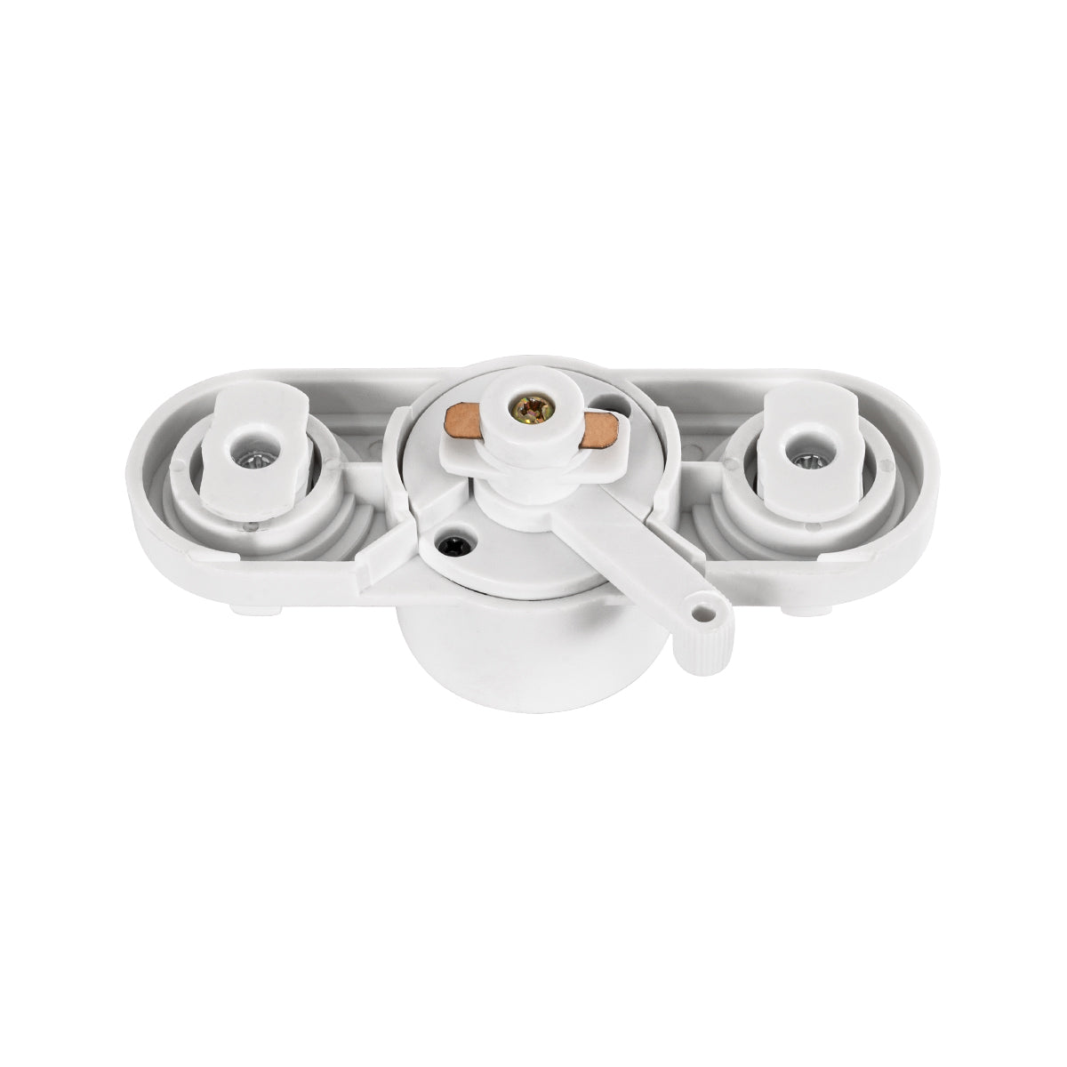 GloboStar® 2L-EUROTRACK 60912 Αντάπτορας Κρέμασης Φωτιστικού - Μονοφασικός 2 Καλωδίων για όλες τις Ράγες EUROTRACK AC 220-240V IP20 Μ10 x Π4 x Υ3.2cm - EUROTRACK® System 1L+1N - Θερμοπλαστικό - Λευκό - 5 Χρόνια Εγγύηση - ledmania.gr