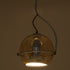 GloboStar® GLASSO 60927 Μοντέρνο Κρεμαστό Φωτιστικό Οροφής Μονόφωτο 1 x E27 Φιμέ Καθρεπτιζέ Χρυσό Μελί Γυάλινη Μπάλα με Μεταλλικό Επιχρωμιωμένο Σώμα Φ27 x Υ52cm - ledmania.gr