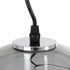 GloboStar® GLASSO 60928 Μοντέρνο Κρεμαστό Φωτιστικό Οροφής Μονόφωτο 1 x E27 Φιμέ Καθρεπτιζέ Νίκελ Γυάλινη Μπάλα με Μεταλλικό Επιχρωμιωμένο Σώμα Φ27 x Υ52cm - ledmania.gr