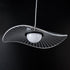 GloboStar® ACRYLICA 60974 Κρεμαστό Φωτιστικό Οροφής Design LED CCT 20W 2240lm 360° AC 220-240V - Εναλλαγή Φωτισμού μέσω Διακόπτη On/Off All In One Ψυχρό 6000k+Φυσικό 4500k+Θερμό 2700k Φ40cm - Μαύρο με Διάφανο Laser Designed Plexiglass - 3 Years Warranty - ledmania.gr