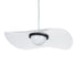 GloboStar® ACRYLICA 60974 Κρεμαστό Φωτιστικό Οροφής Design LED CCT 20W 2240lm 360° AC 220-240V - Εναλλαγή Φωτισμού μέσω Διακόπτη On/Off All In One Ψυχρό 6000k+Φυσικό 4500k+Θερμό 2700k Φ40cm - Μαύρο με Διάφανο Laser Designed Plexiglass - 3 Years Warranty - ledmania.gr
