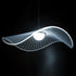 GloboStar® ACRYLICA 60975 Κρεμαστό Φωτιστικό Οροφής Design LED CCT 20W 2240lm 360° AC 220-240V - Εναλλαγή Φωτισμού μέσω Διακόπτη On/Off All In One Ψυχρό 6000k+Φυσικό 4500k+Θερμό 2700k Φ60cm - Μαύρο με Διάφανο Laser Designed Plexiglass - 3 Years Warranty - ledmania.gr